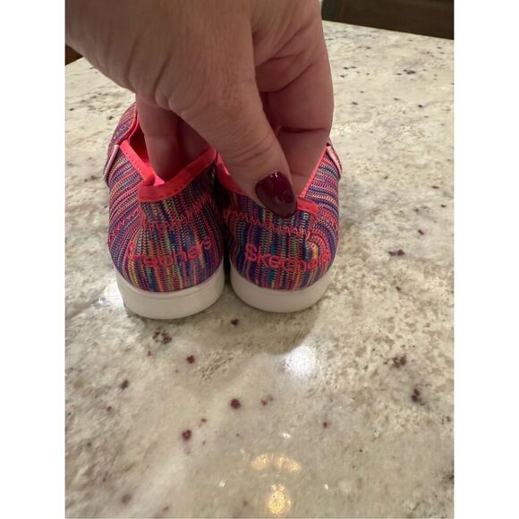 Skechers Girls Pure Flex Mixed Pink Sparkle Slip In Sneakers Sz 12Y NWOT - Picture 5 of 6